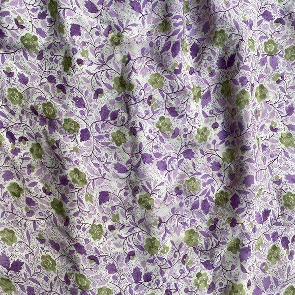 Vintage Y2K maxi skirt double slit maxi floral flower purple cottagecore skirt - Picture 2 of 6